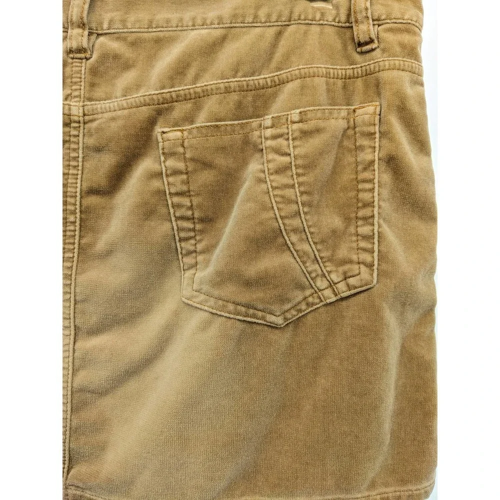 American Eagle Outfitters Skirt 8 Womens Mini Y2K 100% Cotton Brown Tan